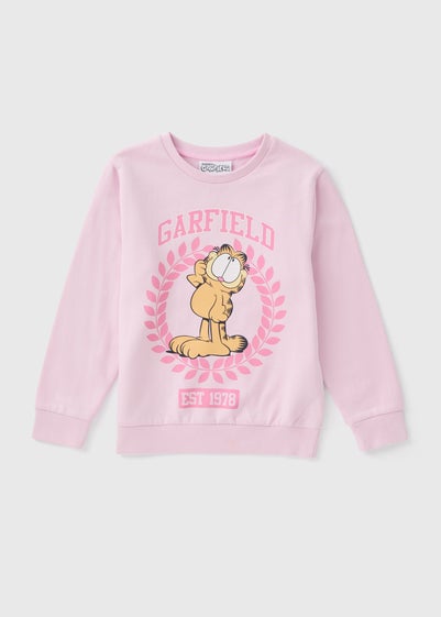 Garfield Kids Pink Sweatshirt (4-12yrs)