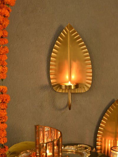 Home Decor Gold Diya_Candle Stand