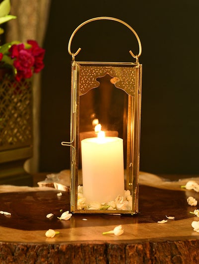 Home Decor Antique Gold Lantern