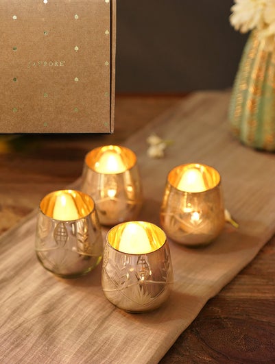 Home Decor Grey Tea Light Holders