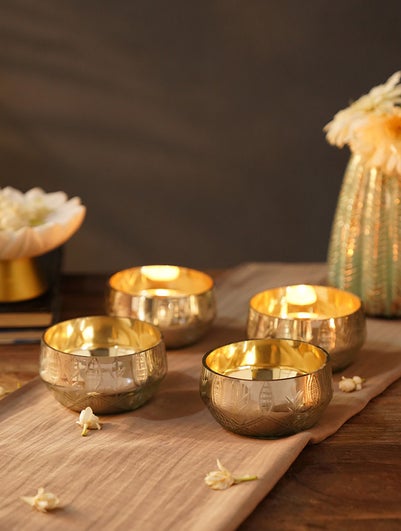 Home Decor Metallic Bowl