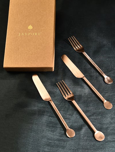 Home Decor Rose Gold Cutlery