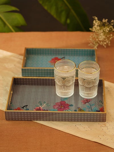 Home Decor Blue Tray