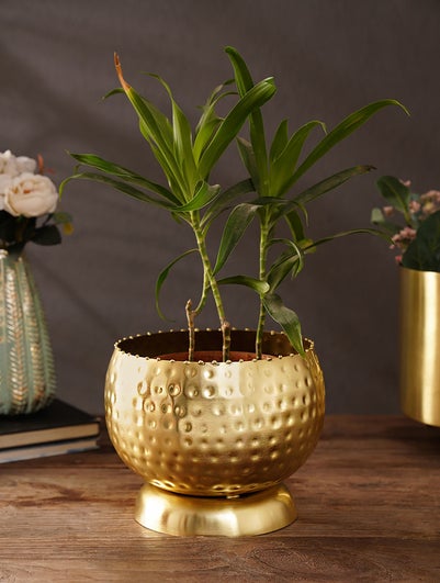 Home Decor Antique Brass Planter