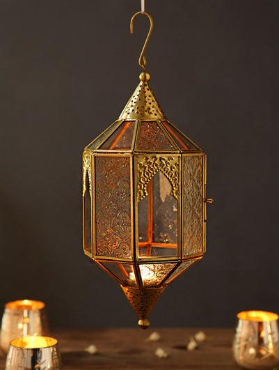 Home Decor Antique Brass Lantern