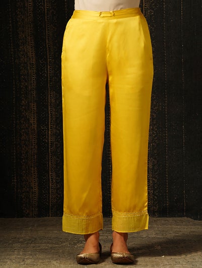 Women Yellow Palazzo - S