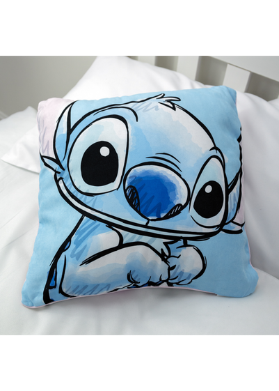 Disney Stitch Floral Garden Square Cushion (40cm x 40cm)