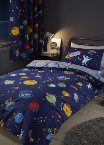 Catherine Lansfield Lost In Space Reversible Duvet Cover Set