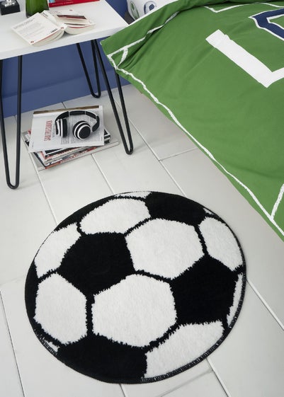 Catherine Lansfield Kids It's A Goal Football Shaped Rug