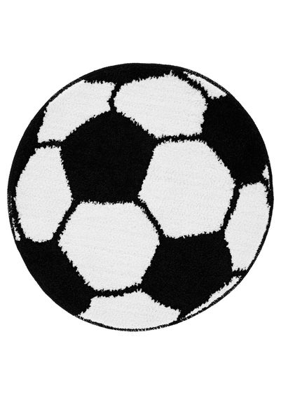 Catherine Lansfield Kids It's A Goal Football Shaped 62x62cm Rug