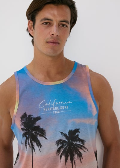 Orange Palm Sublimation Vest