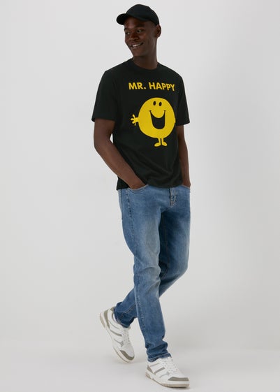 Black Mr Happy T-Shirt