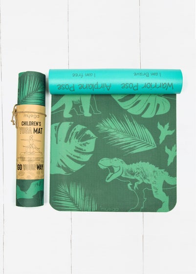 Myga Kid's Printed Yoga Mat - Jurassic Jungle