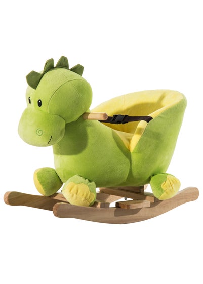 HOMCOM Kids Rocking Dinosaur Plush Toy