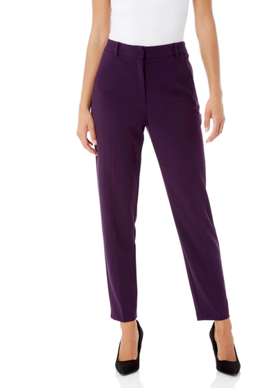 Roman Plum Straight Leg Stretch Trouser