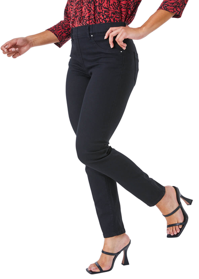 Roman Petite Black Stretch Denim Jegging