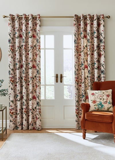 Catherine Lansfield Living Pippa Thermal Lined Eyelet Curtains - 46W X 54D (117x137cm)