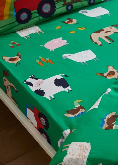Catherine Lansfield Kids Farmyard Animals Fitted Sheet - Junior