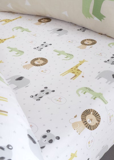 Catherine Lansfield Kids Roarsome Animals Fitted Sheet - Junior