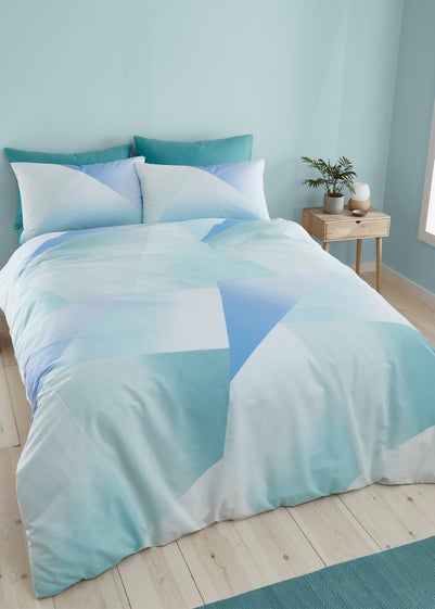 Catherine Lansfield Ombre Larsson Geo Reversible Duvet Cover Set - Single