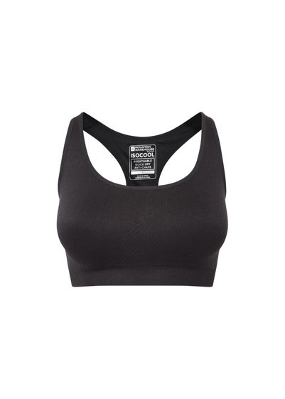 Mountain Warehouse Black Anti-Chafe Seamless Sports Bra