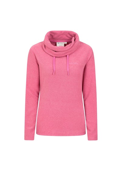 Mountain Warehouse Pink Hebridean Cowl Neck Fleece Top