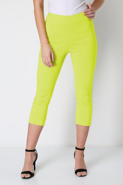 Roman Lime Cropped Stretch Trouser