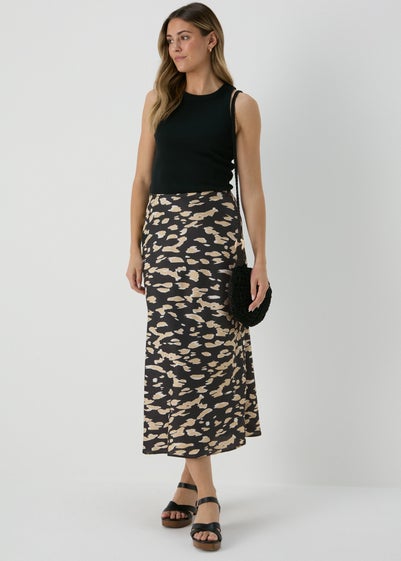 Black & Stone Midi Skirt