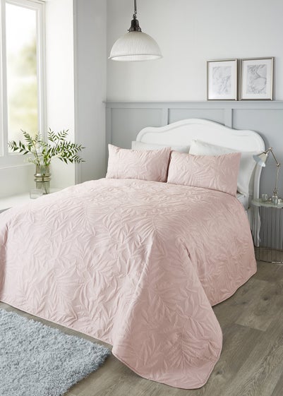 Serene Luana Soft Touch Pinsonic Pink Bedspread