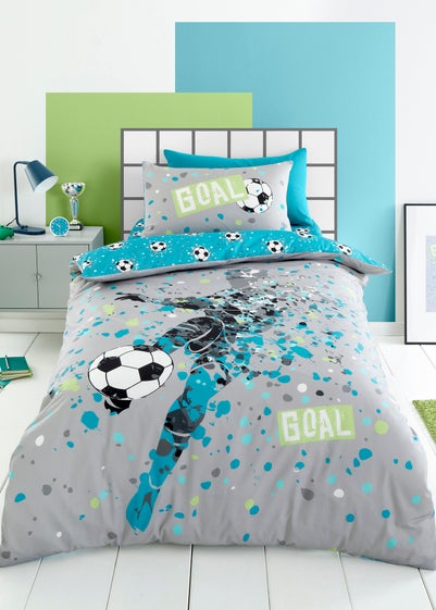 Bedlam Goal Grey Duvet Cover Set