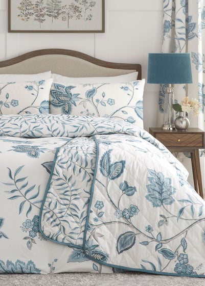 Dreams & Drapes Design Samira Blue Duvet Cover Set - Double