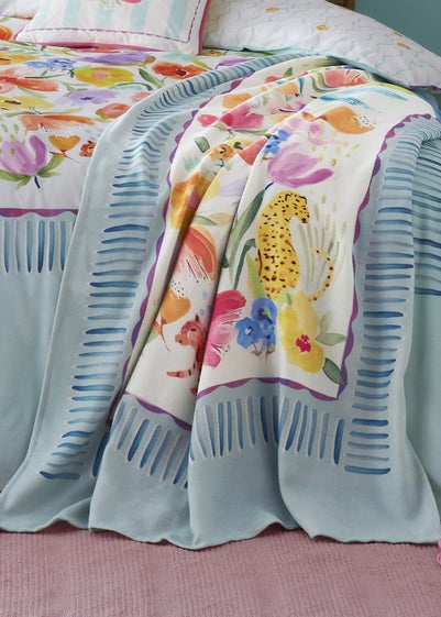 Appletree Style Festival Blue Throw