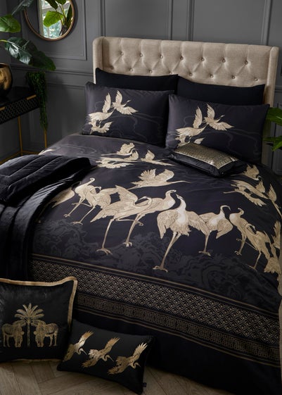 Laurence Llewelyn-Bowen Kireina Black Duvet Cover Set