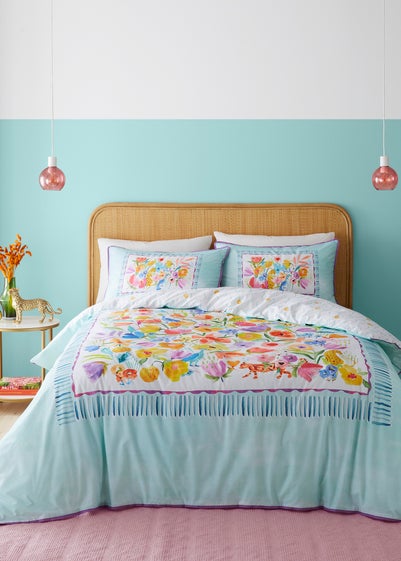 Appletree Style Festival Blue Duvet Cover Set