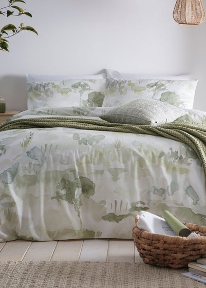 Appletree Loft Edale Green Duvet Cover Set