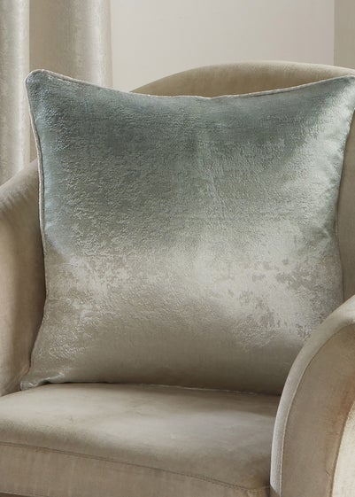 Fusion Ombre Strata Green Filled Cushion (43cm x 43cm)