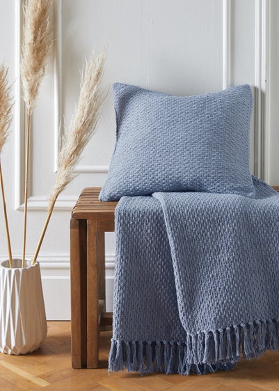 Drift Home Hayden Blue Throw Matalan