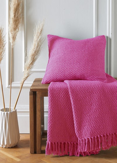 Drift Home Hayden Pink Filled Cushion (43cm x 43cm)