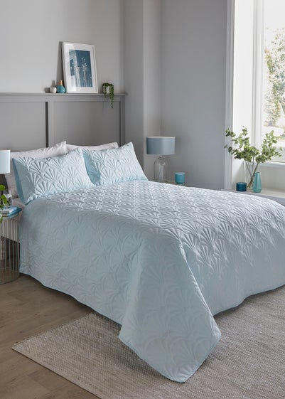 Serene Cavali Pinsonic Blue Bedspread