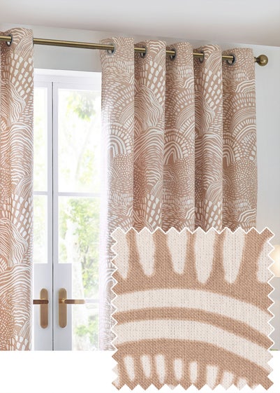 Hoem Nola Abstract Eyelet Curtains