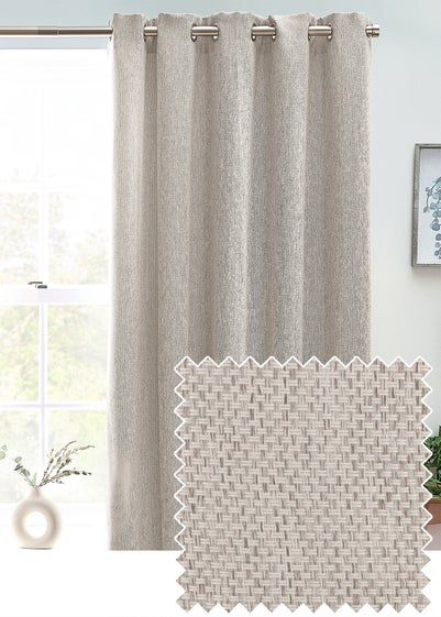 furn. Cara Woven Eyelet Curtains