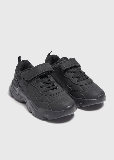 Boys Black School Trainers Younger 10 Older 6 Matalan