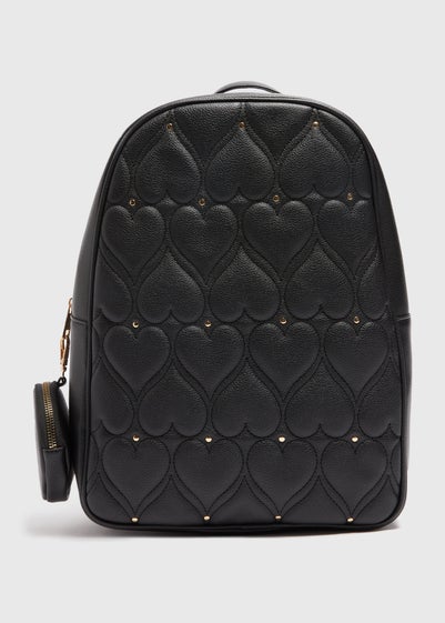 Girls Black Studded Backpack ( 37x27.5x12cm)