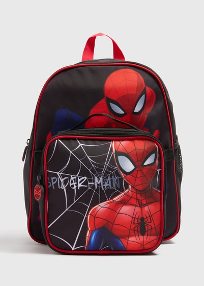 2 Pack Spiderman Kids Black Backpack