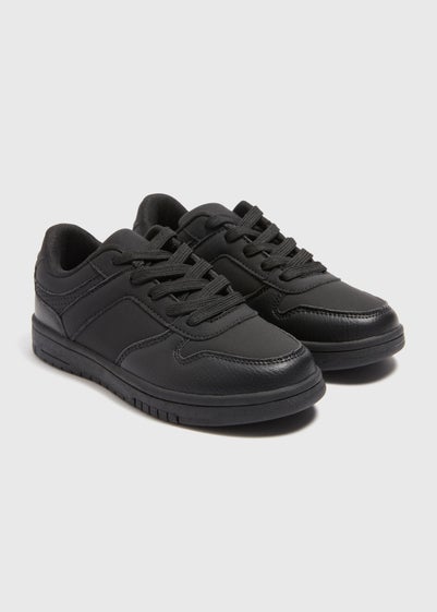 Boys Black School Trainers (Younger 10-Older 6)