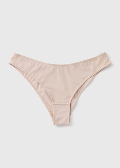 Light Nude Microfibre Brazilian Knickers