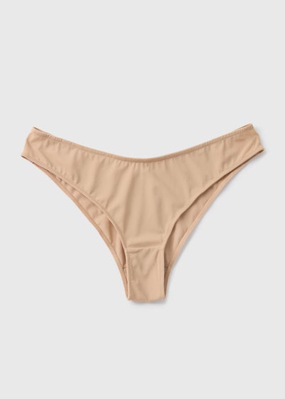 Mid Nude Microfibre Brazilian Knickers