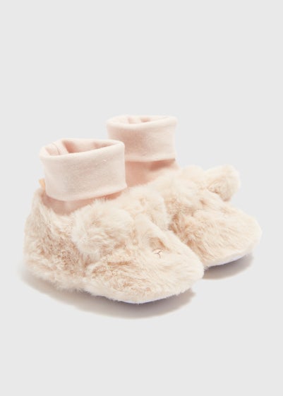 Baby Cream Fur Sock Slipper (Newborn-18mths)