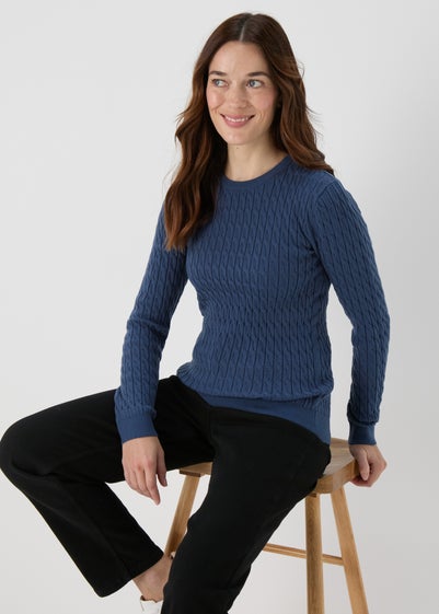 Blue Baby Cable Jumper