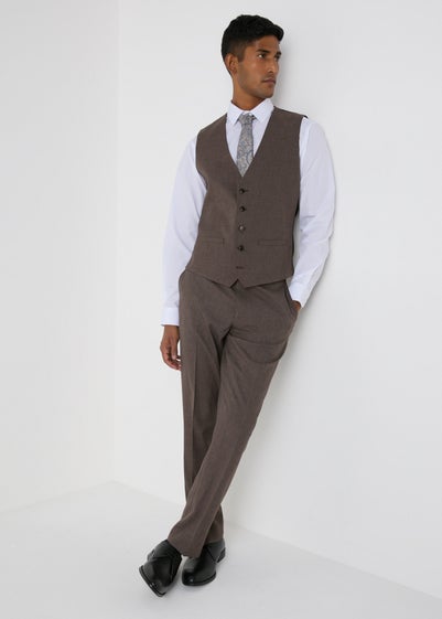 Taylor & Wright Wentworth Brown Slim Fit Trousers